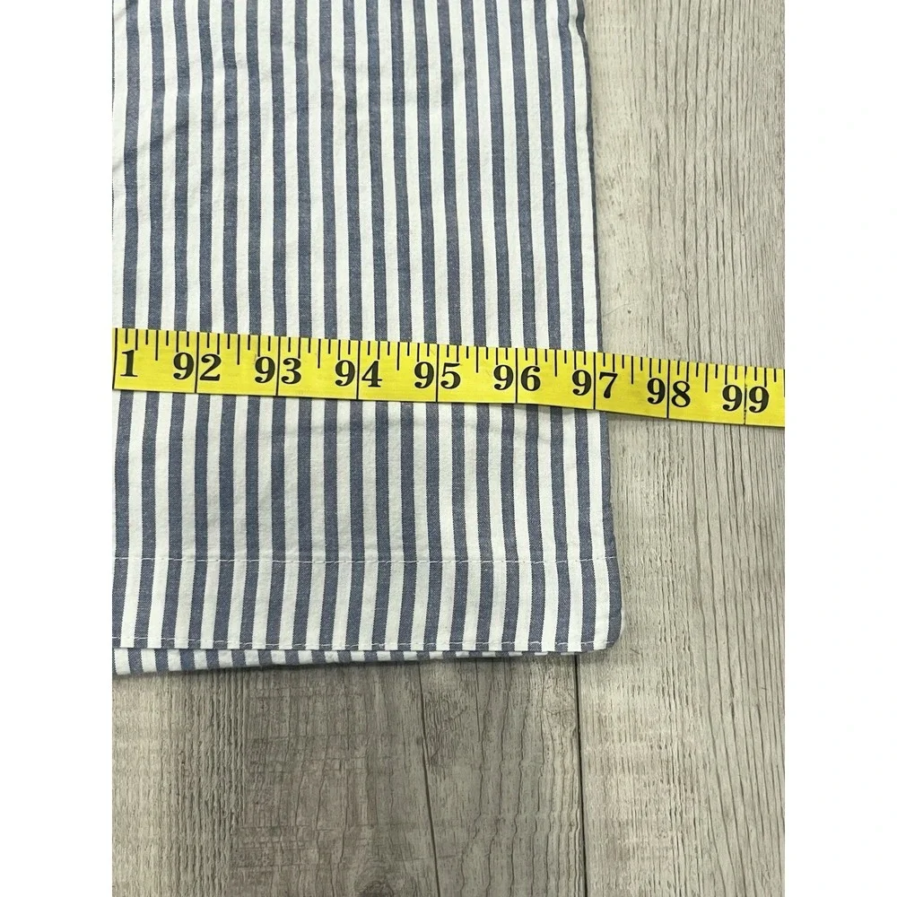 Ikea BLAVINDA Duvet Cover Blue/White Striped Cotton Classic Nautical Queen?